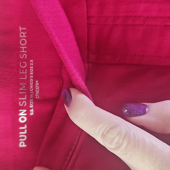 Chico's Pink Women's Shorts 2.5 NWT - Picture 5 of 8